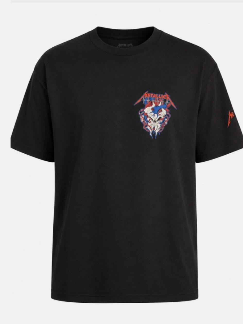 (NWT) Metallica x American Red Cross blood donor graphic tee with Guitar Pick